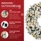 Best Choice Products Artificial Pre-Lit Flocked Fir Christmas Wreath Decoration w/ 2-in-1 LED Lights